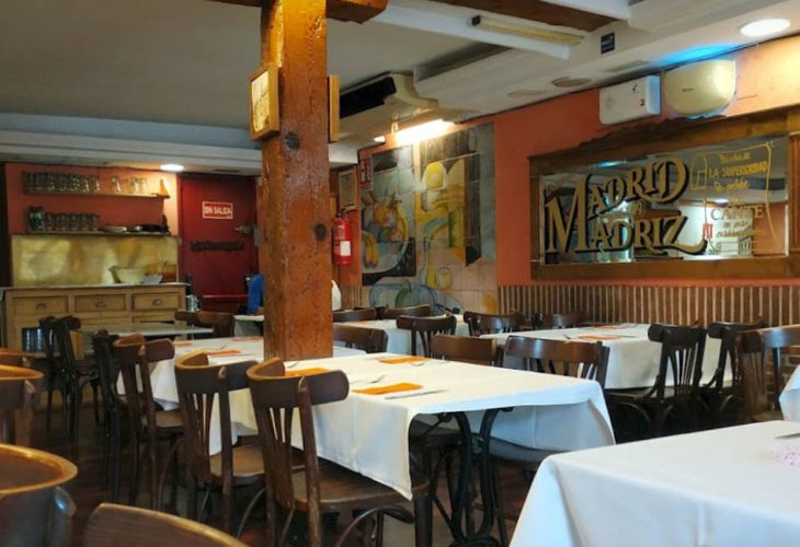 Salon taberna restaurante Madrid Madriz